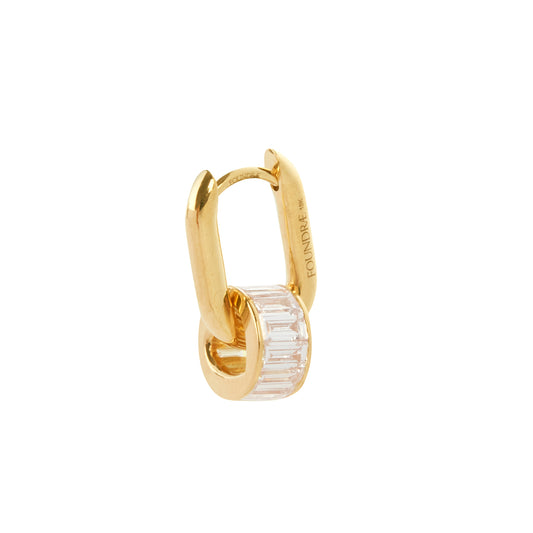 Heart Beat Love Petite Chubby Ear Fob - Diamond