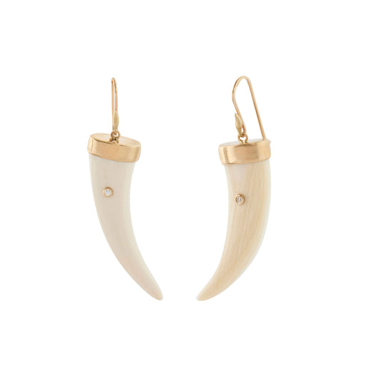 Amazon Claw Earrings - Bone - Main Img