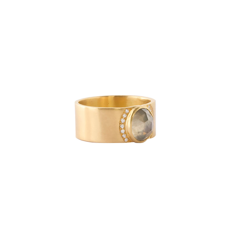 Annette Ferdinandsen Havana Band - Smoky Diamond - Rings - Broken English Jewelry