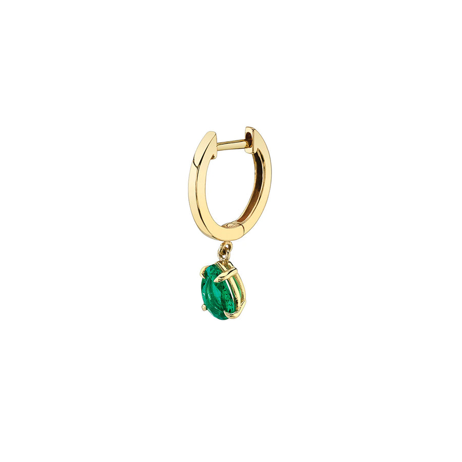 Anita Ko Drop Huggie - Emerald - Earrings