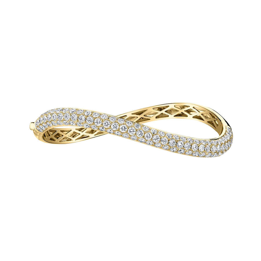 Anita Ko Curved Diamond Bangle - Bracelets - Broken English Jewelry