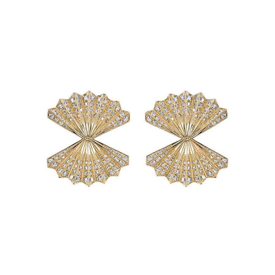 Anita Ko Diamond Double Fan Earrings - Earrings