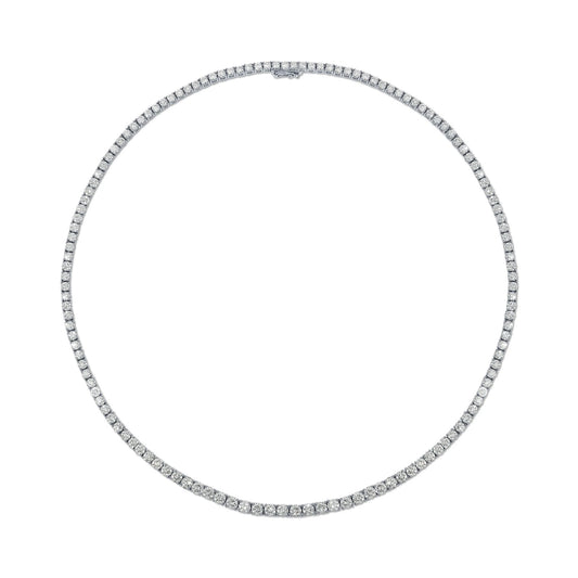 Graduated Diamond Hepburn Necklace - Main Img