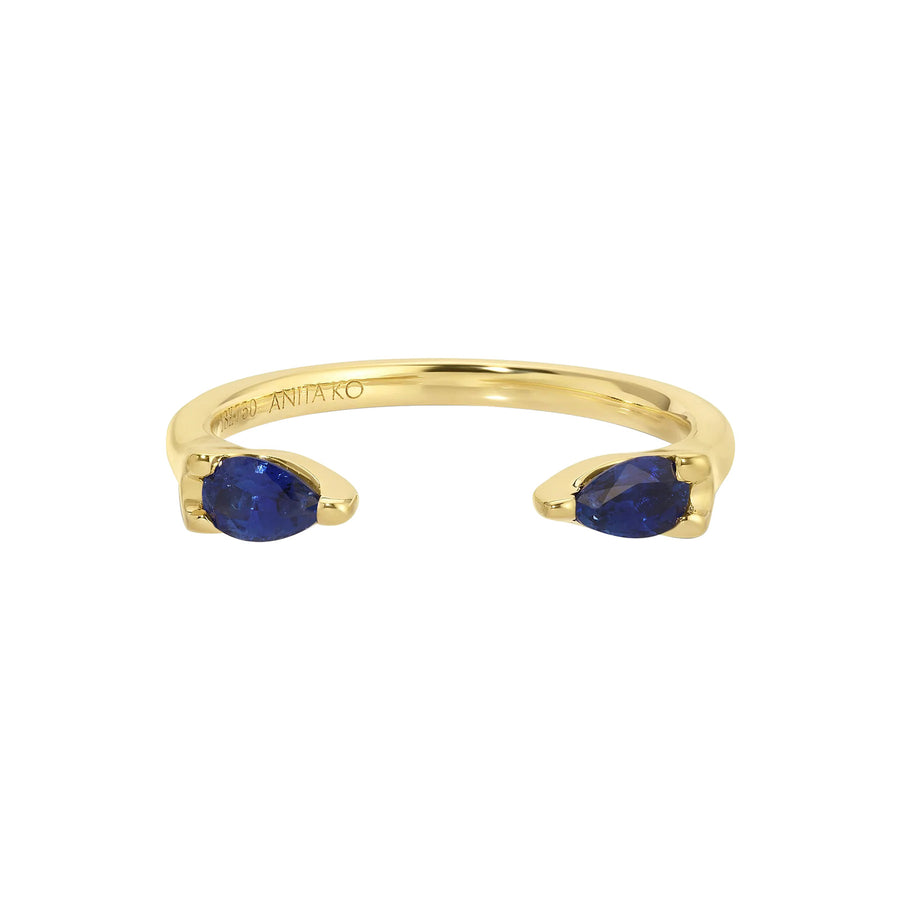 Anita Ko Orbit Ring - Sapphire - Rings - Broken English Jewelry