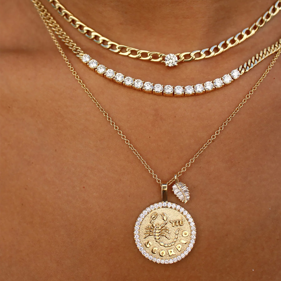 Anita Ko Diamond Zodiac Pendant Necklace - Scorpio - Necklaces