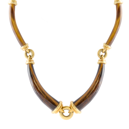 Tigers Eye Cartier Cipullo Necklace - Main Img