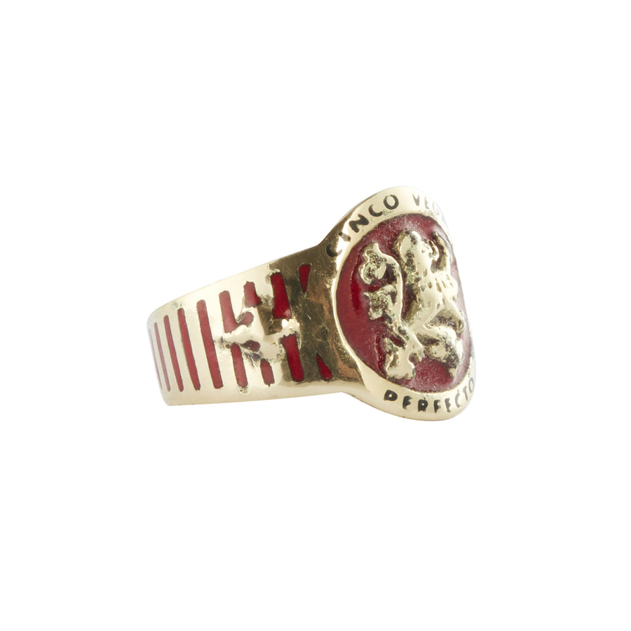 Antique & Vintage Jewelry Cartier Enamel Cigar Band Ring, side view