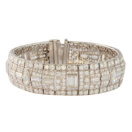 Diamond Art Deco Bracelet - Main Img