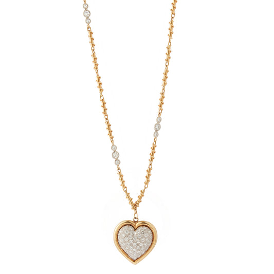 Heart Long Chain Necklace - Main Img