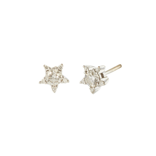 Diamond Star Stud Earrings - Main Img