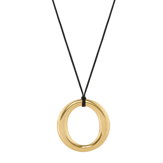 Elsa Peretti Tiffany Circle Pendant on Cord Necklace - Main Img