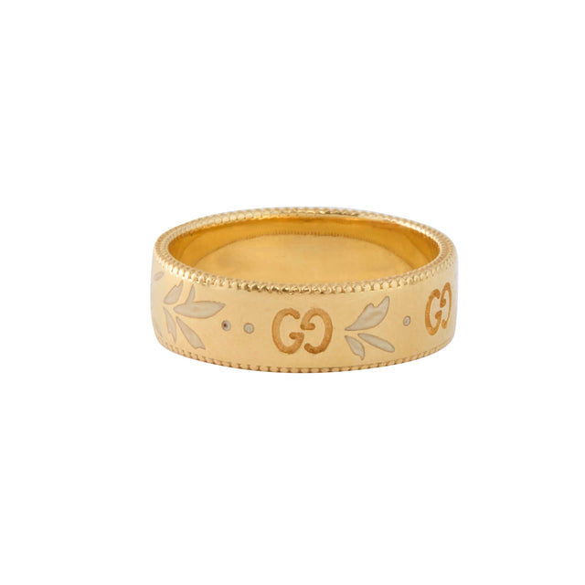 Antique & Vintage - Gucci Enamel Band - Yellow Gold