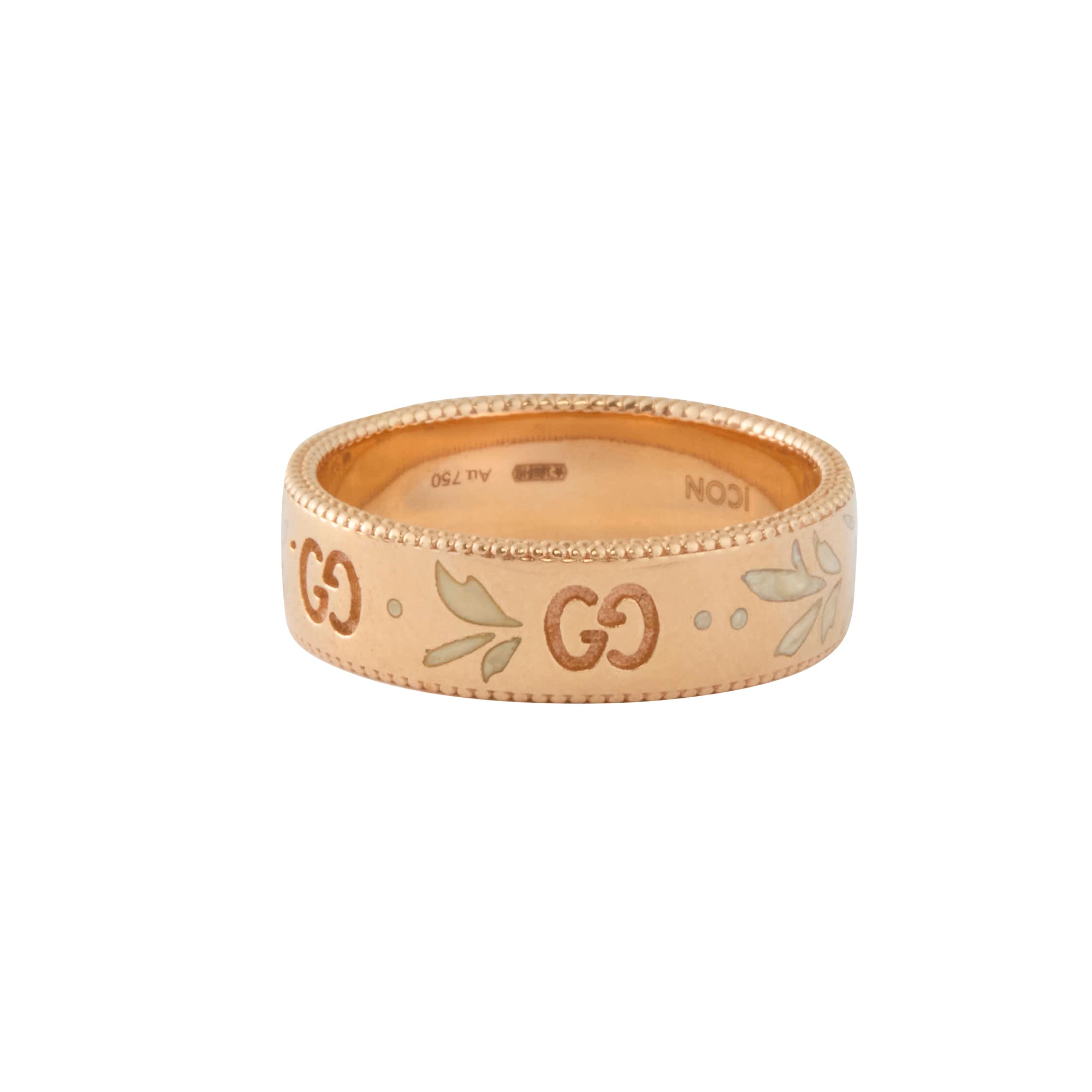 Gucci Enamel Band - Rose Gold