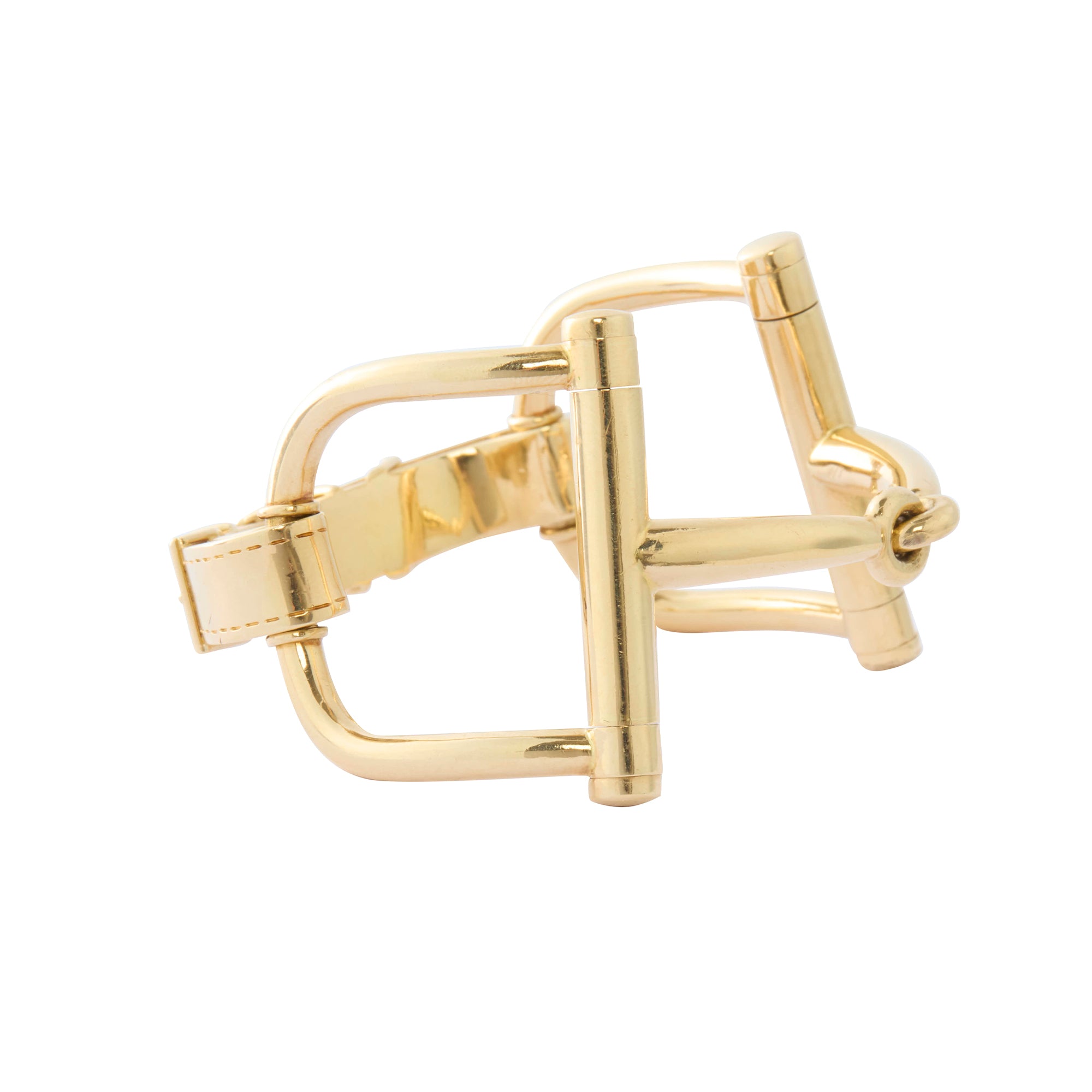 Horse Bit Bracelet in 18K Yellow Gold – 7” – Circa 1970
