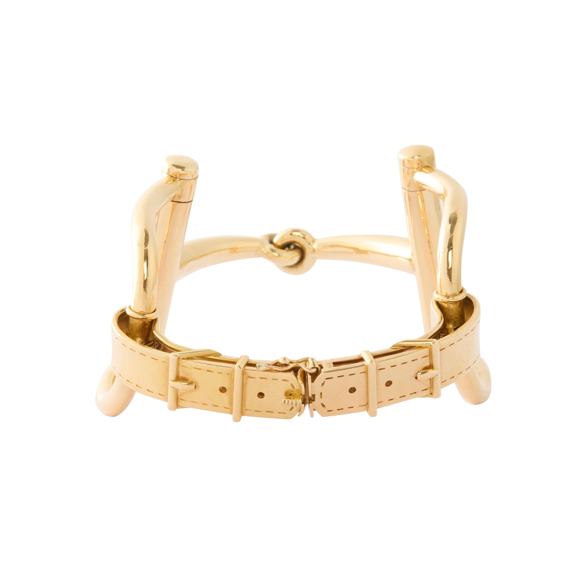 Horse Bit Bracelet in 18K Yellow Gold – 7” – Circa 1970