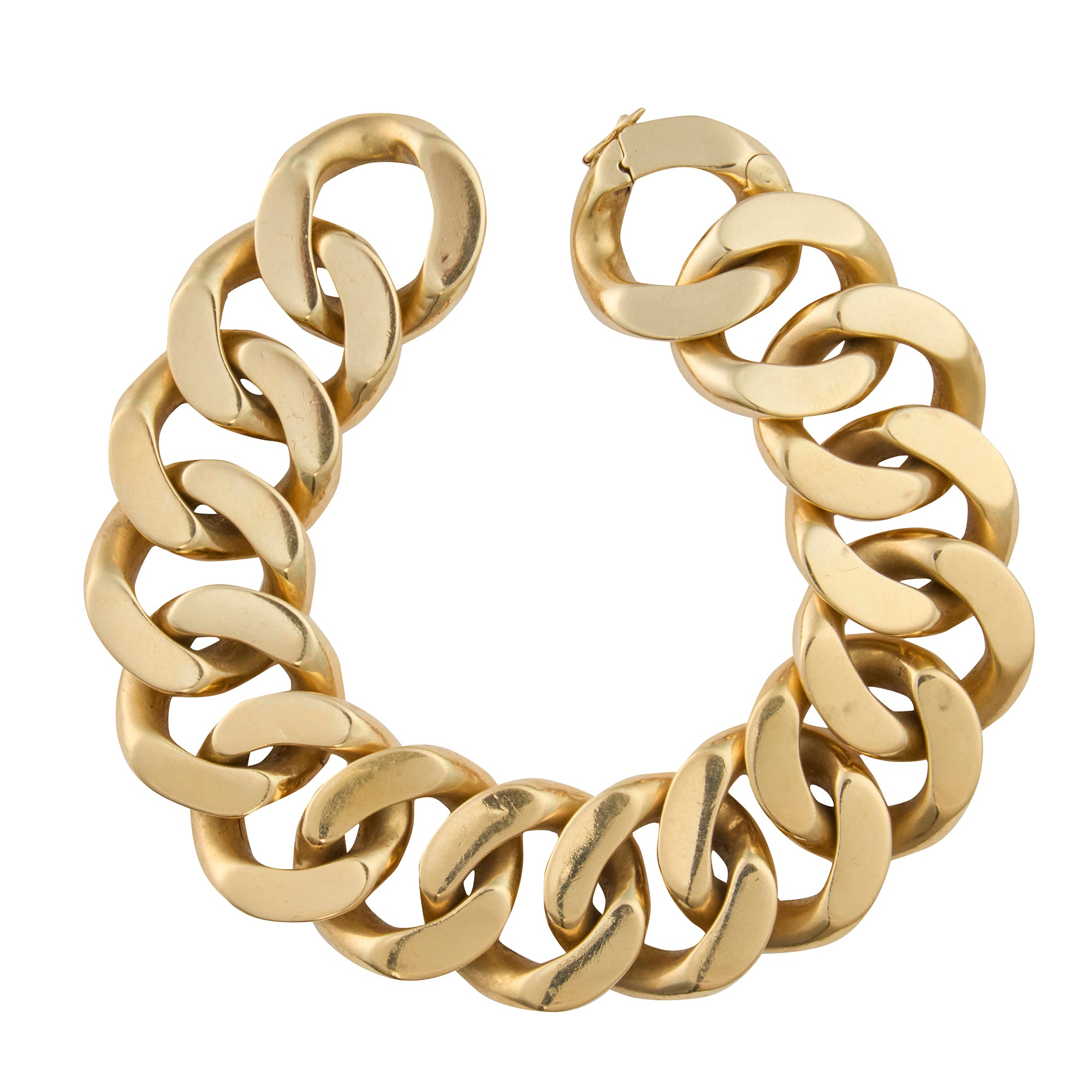 Wide Curb Link Bracelet