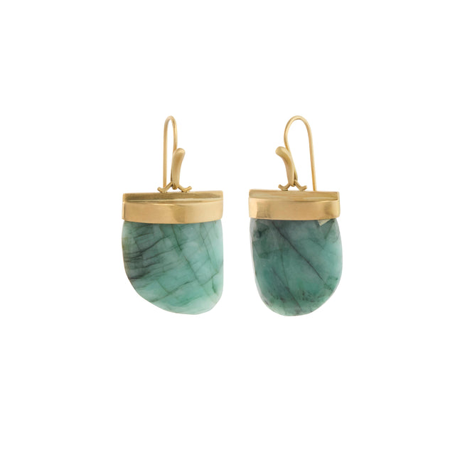Emerald Amazon Claws Earrings