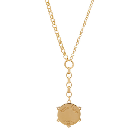 Amate True Love Medium Mixed Belcher Extension Chain Necklace 18 inch