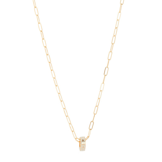 Amate Love Heart Beat Super Fine Clip Chain Necklace - Main Img