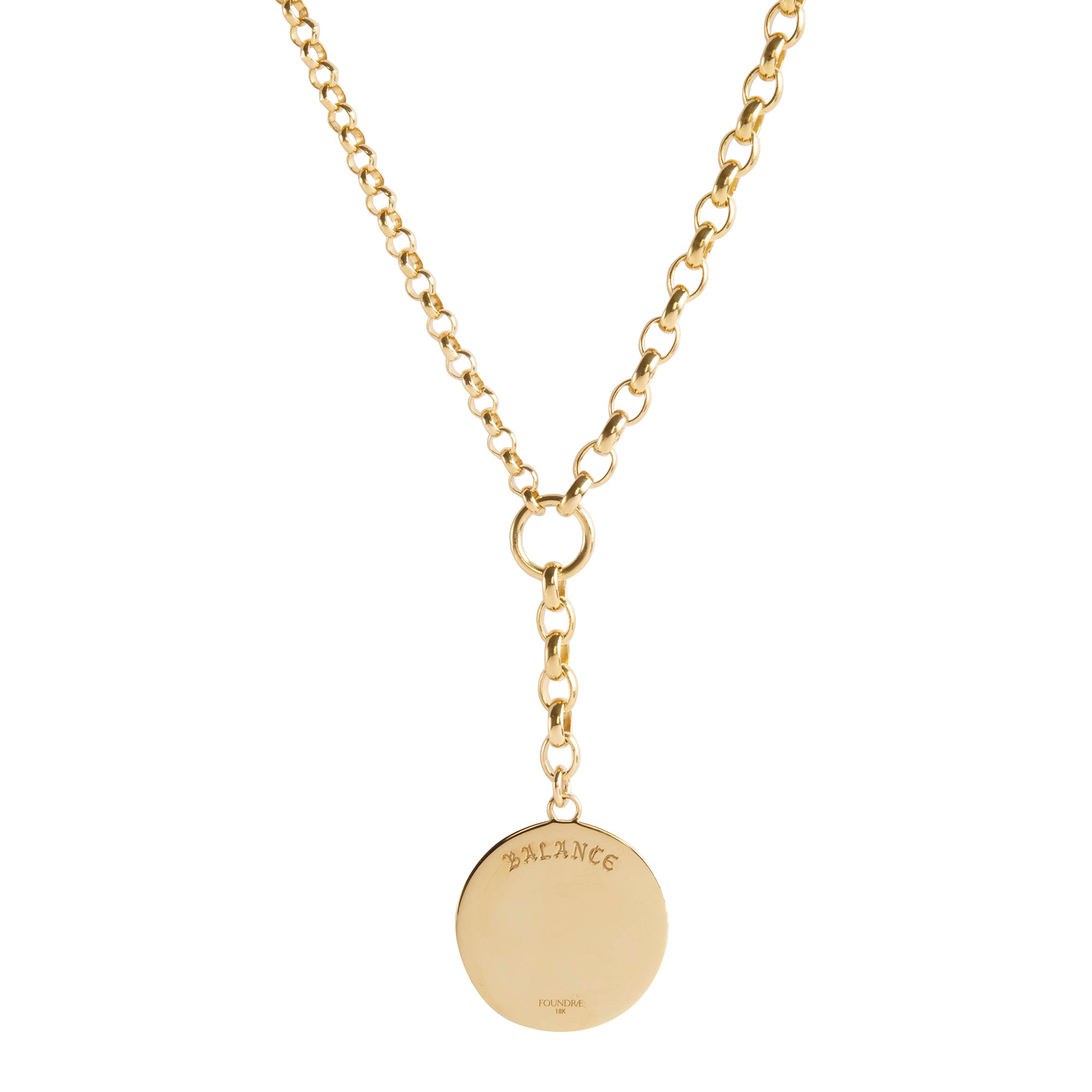 Diamond Balance Mixed Belcher Necklace
