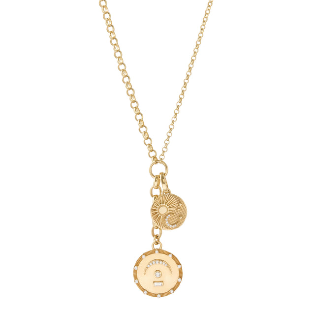 Pause and Balance Mixed Belcher Extension Necklace