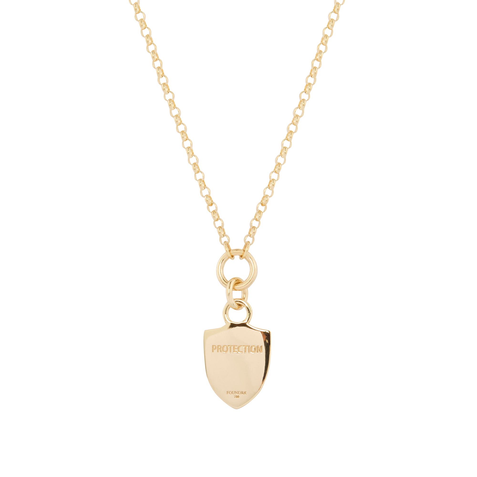 Pave Diamond Horseshoe Crest Fine Belcher Necklace