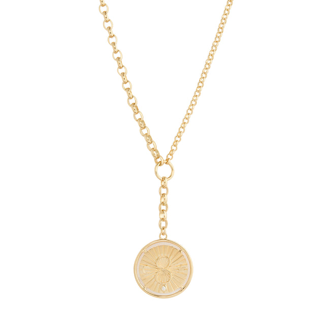 Karma Heavy Mixed Belcher Extension Chain Necklace