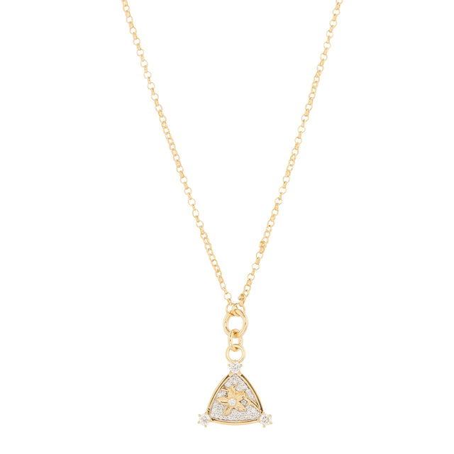 Foundrae - Pave Diamond Resilience Blossom Belcher Necklace