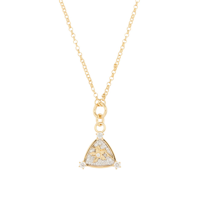 Pave Diamond Resilience Blossom Belcher Necklace