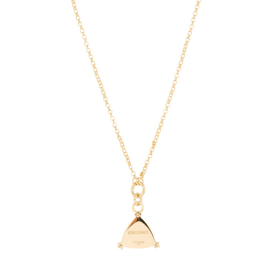 Pave Diamond Resilience Blossom Belcher Necklace