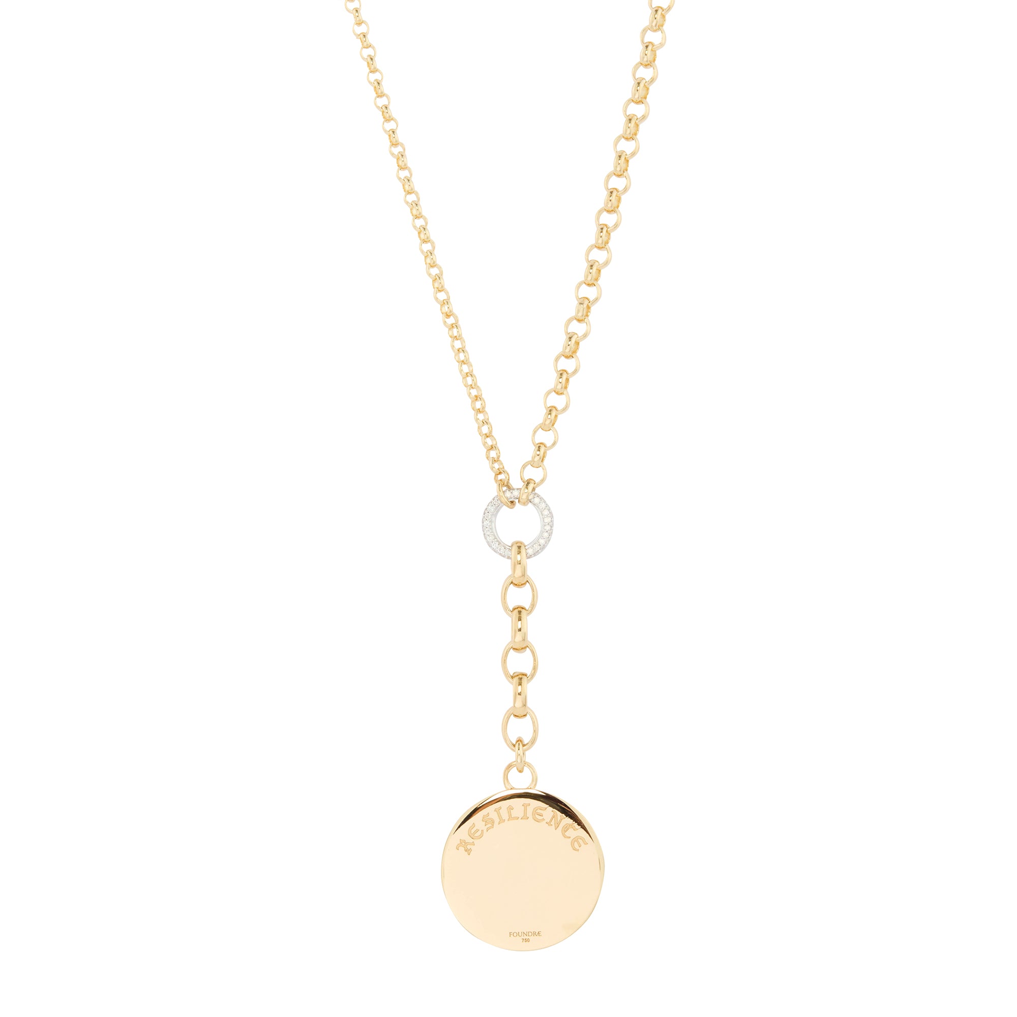 Foundrae - Amethyst True Love Heart Fine Belcher Necklace