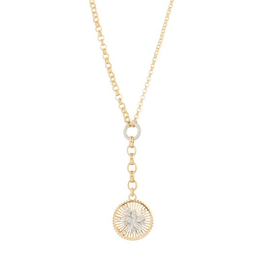 Diamond Blossoms Small Mixed Belcher Necklace - Main Img