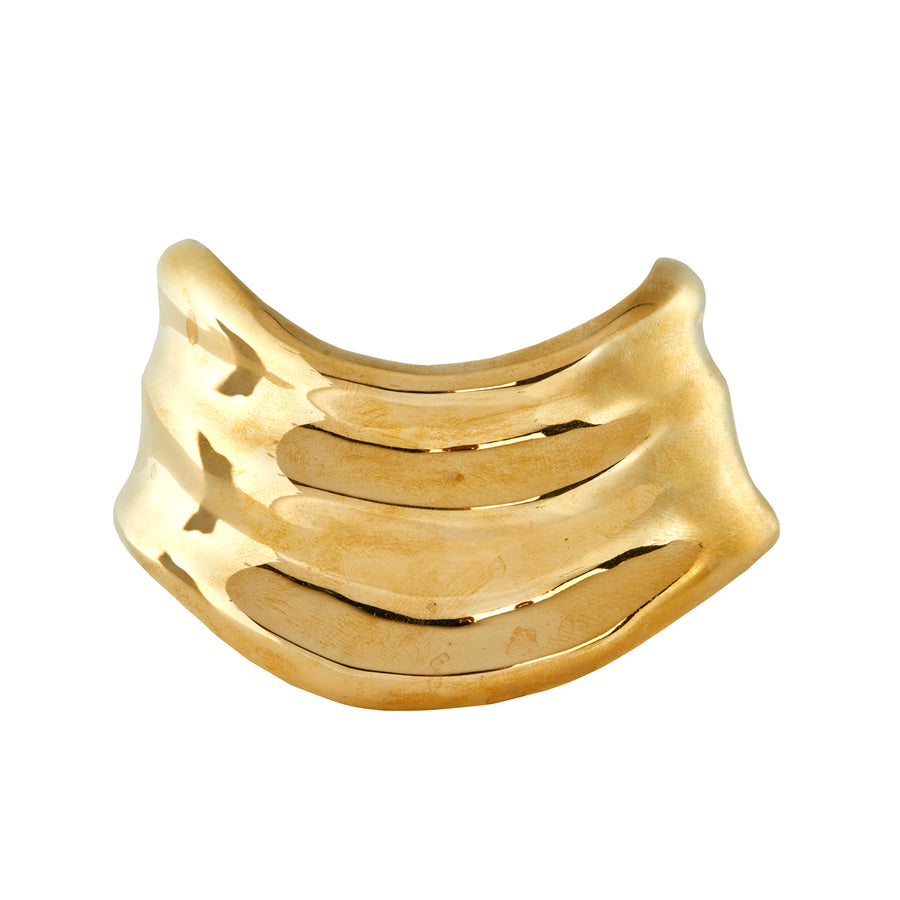 Ariana Boussard-Reifel Tidal Brass Cuff Bracelet front view