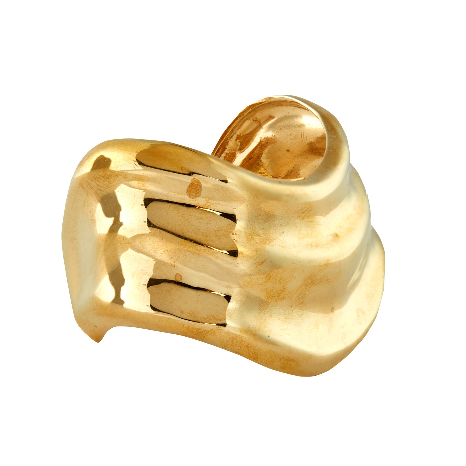 Ariana Boussard-Reifel Tidal Brass Cuff Bracelet side view
