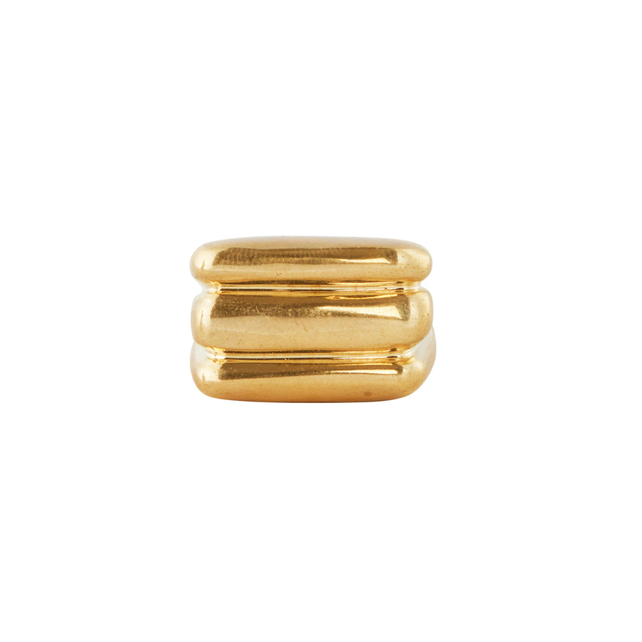 Ariana Boussard-Reifel Granite Brass Ring front view