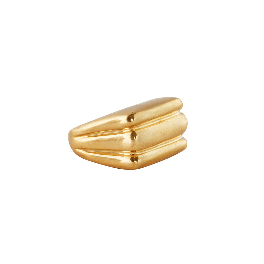 Ariana Boussard-Reifel Granite Brass Ring side view