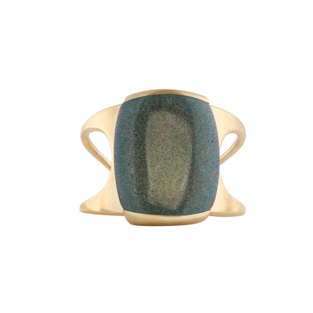 Square Black Opal Tripe Spore Cuff