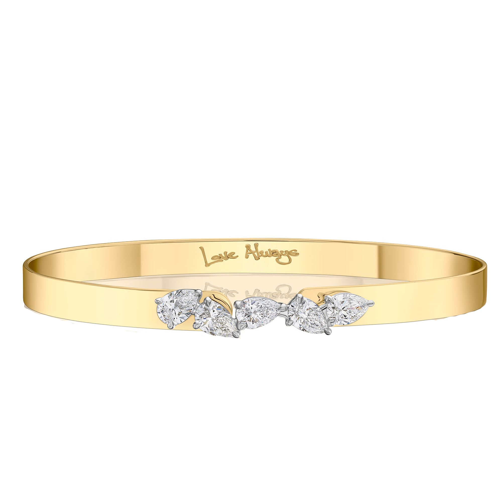 Medium Five Angled Love Always Bracelet
