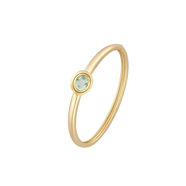 Oval Blue Green Tourmaline Satine Bangle