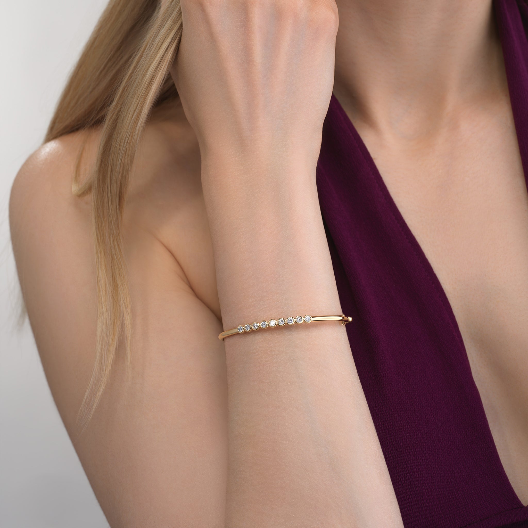 Medium Jill Diamond Bracelet