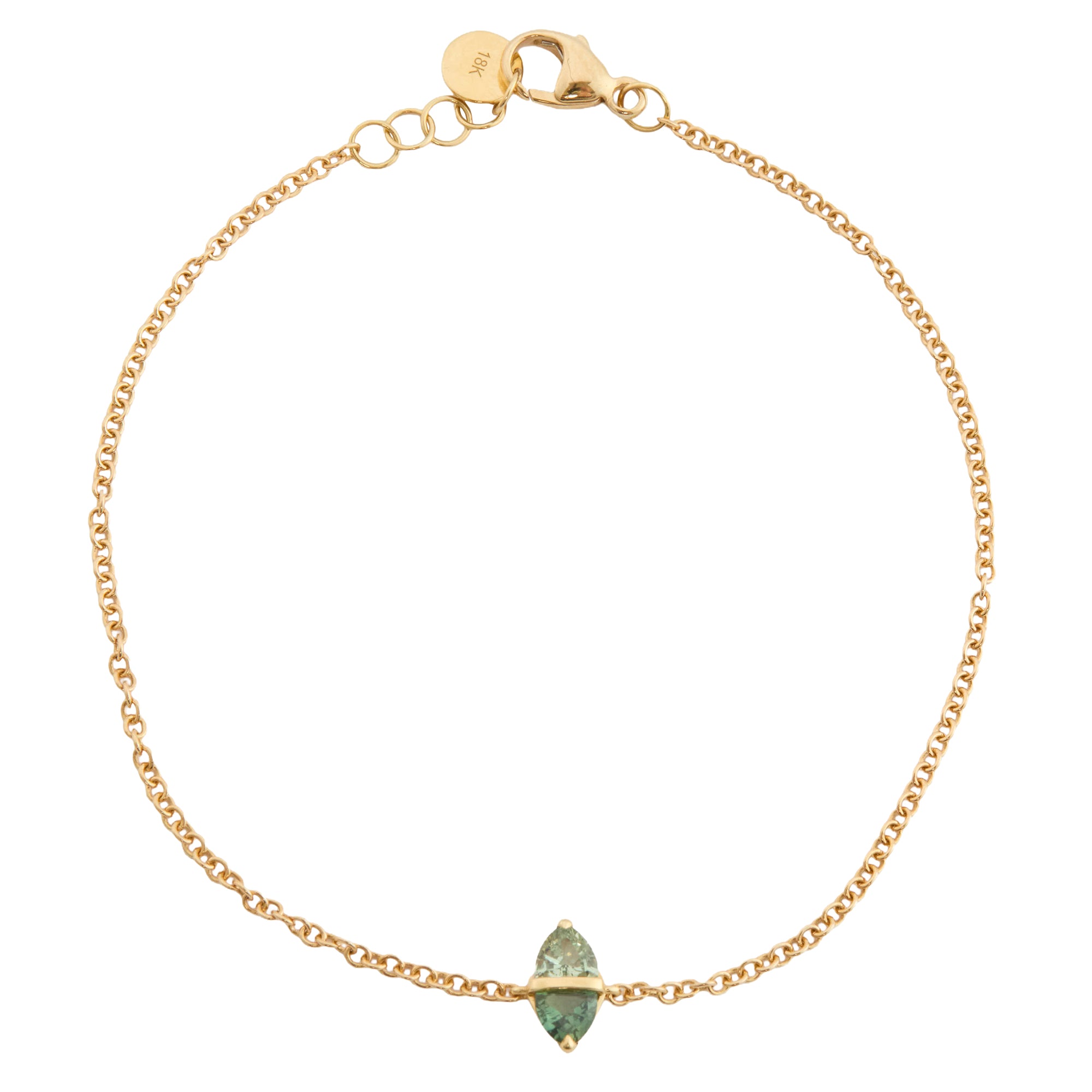 Emily P Wheeler - Green Sapphire Tilly Bracelet