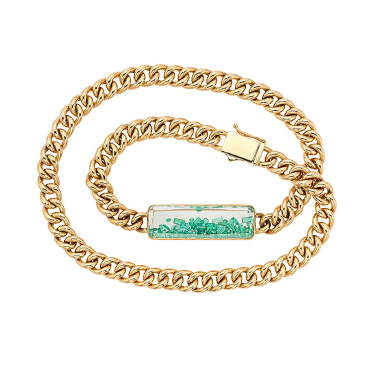 Unido Emerald Double Wrap Bracelet - Main Img