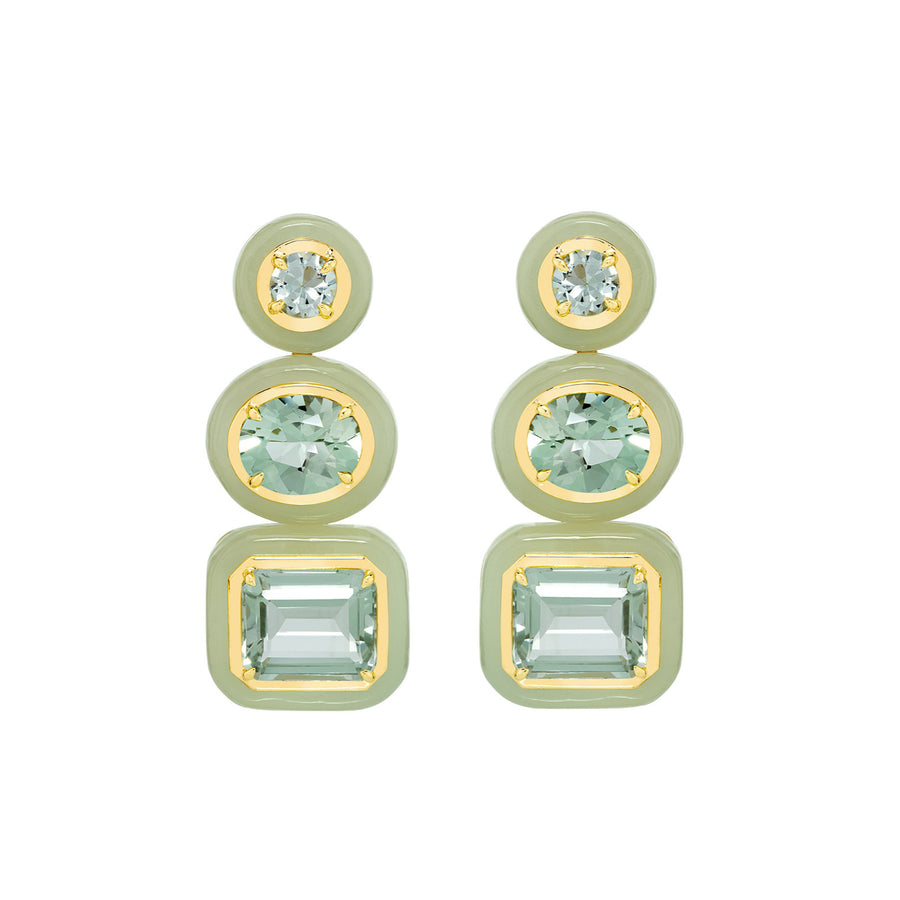 Sauer Igapo Amazonia Earrings - Earrings - Broken English Jewelry front view