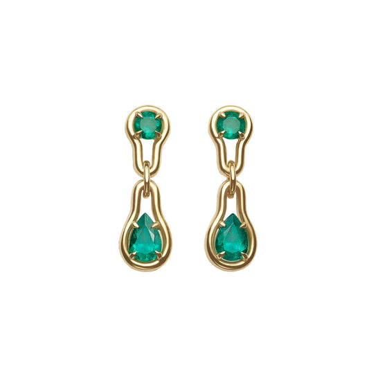 Emerald Drop Ethos Earrings - Main Img