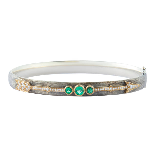 Emerald Arrow Bracelet