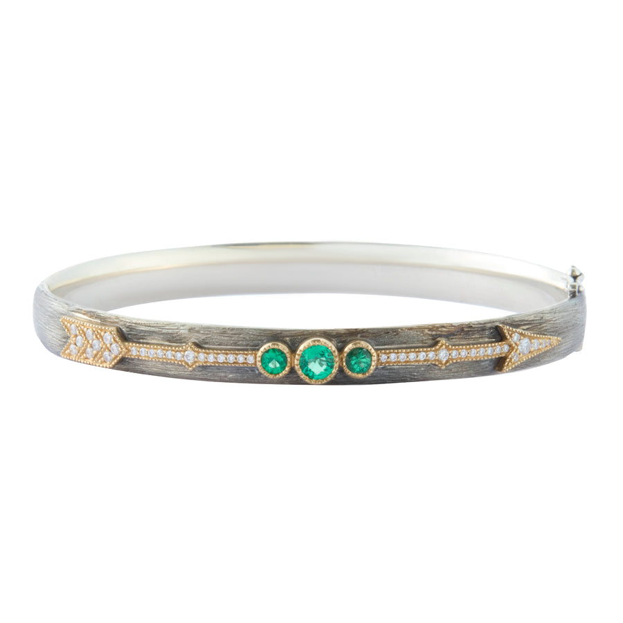 Emerald Arrow Bracelet