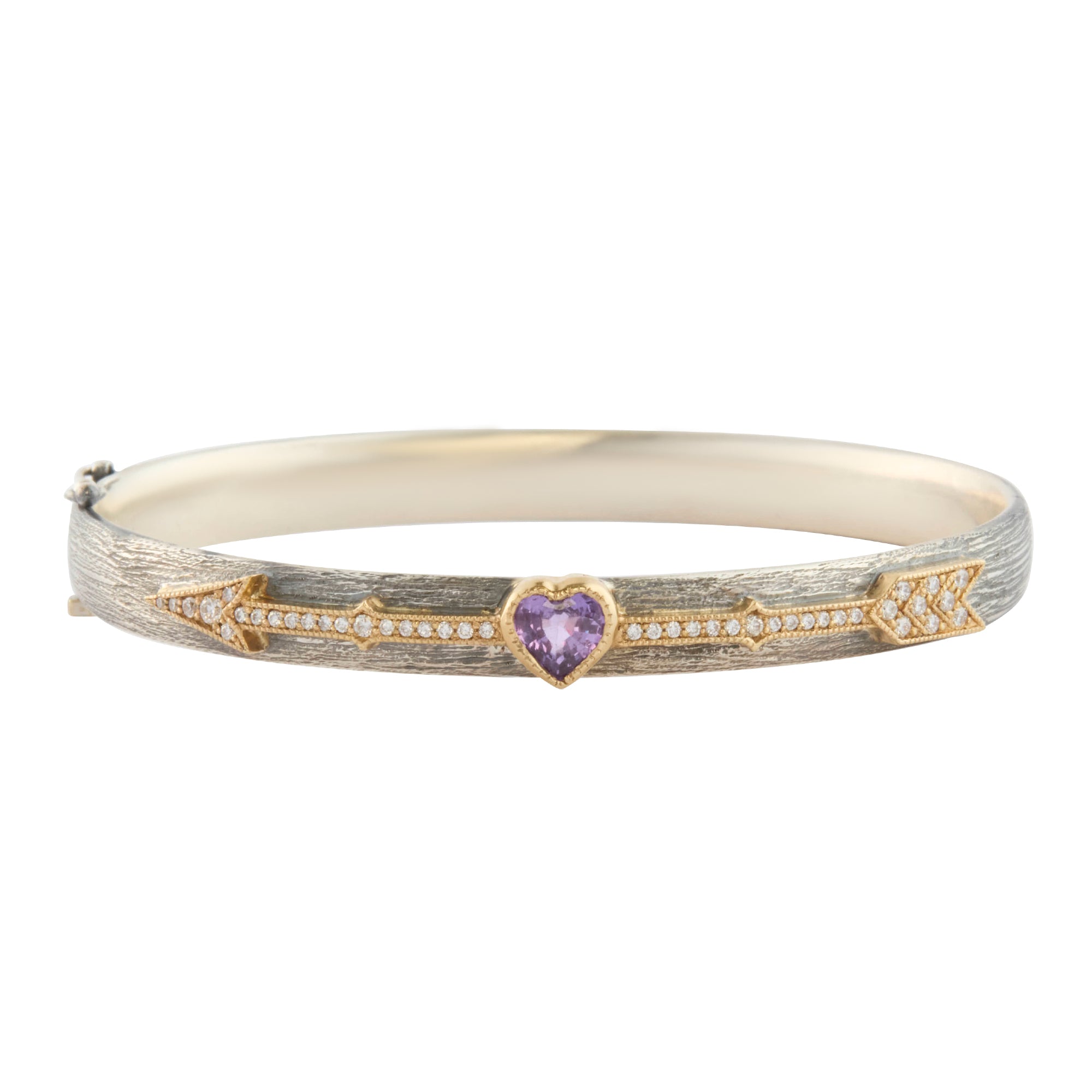 Pink Sapphire Cupids Arrow Bracelet