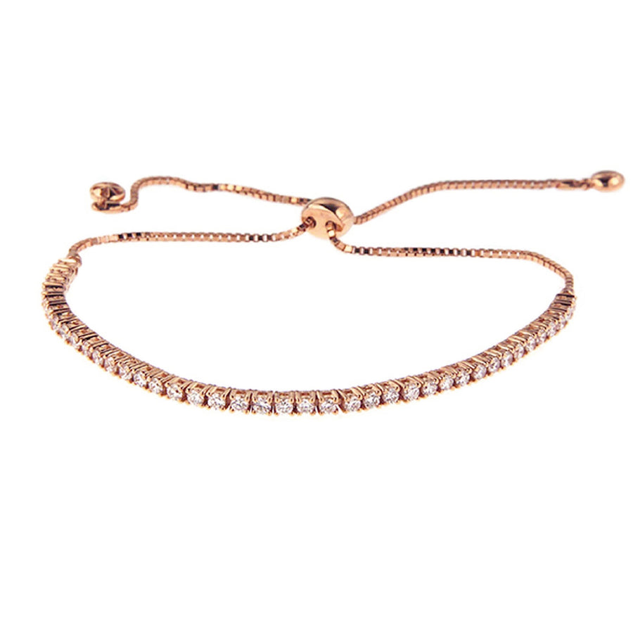 Sethi Couture Adjustable Eloise Bracelet - Rose Gold - Bracelets - Broken English Jewelry
