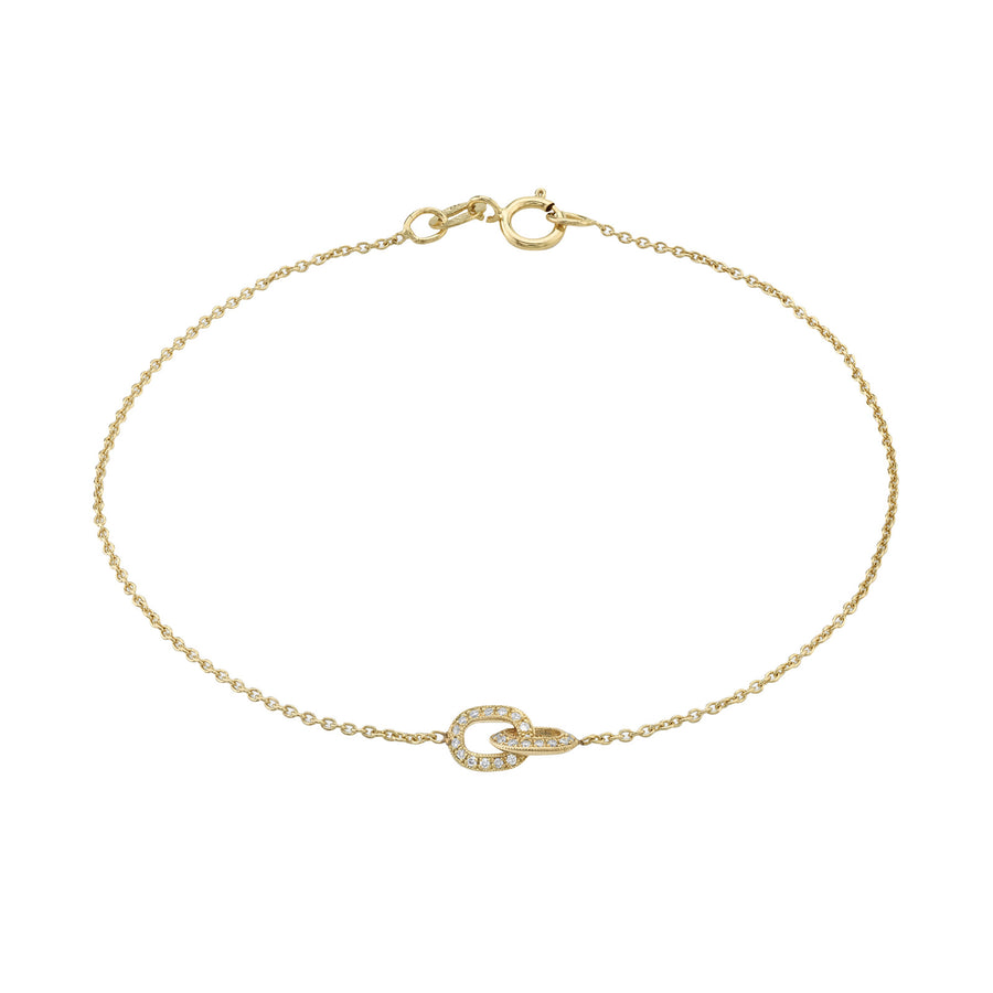 Lizzie Mandler XS One Sided Diamond Link Bracelet - Bracelets - Broken English Jewelry