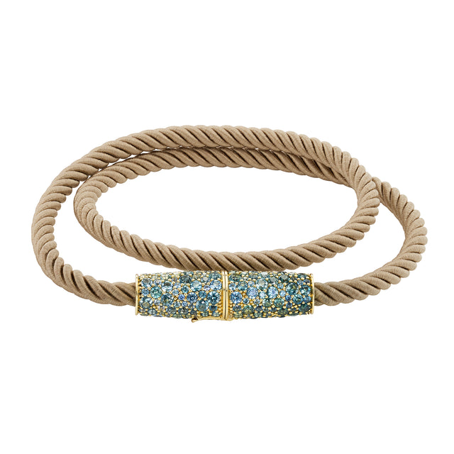 Gray Silk Sapphire Bracelet